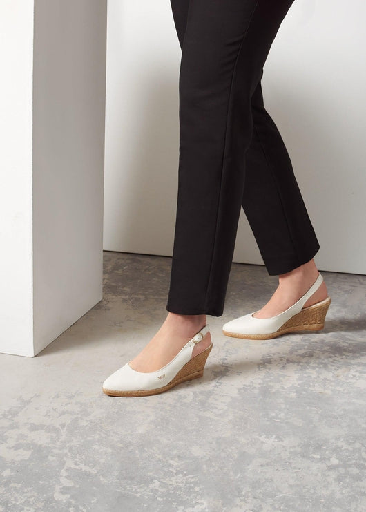 Palomera Leather Espadrille Wedges