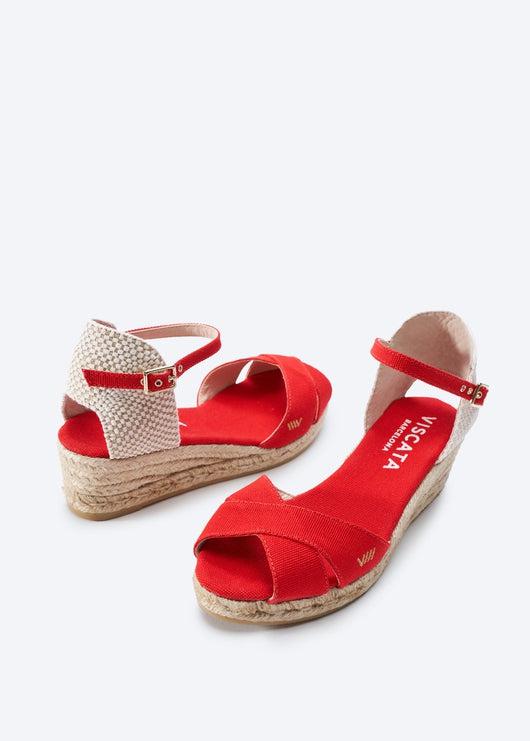 Salina Limited Edition Canvas Espadrille Sandal Wedges