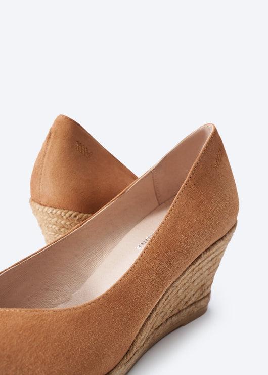 Roses Limited Edition Suede V Cut Espadrille Wedges