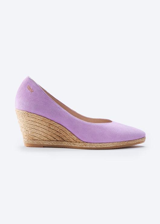 Roses Limited Edition Suede V Cut Espadrille Wedges