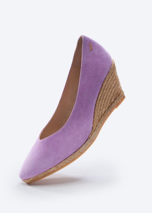 Roses Limited Edition Suede V Cut Espadrille Wedges