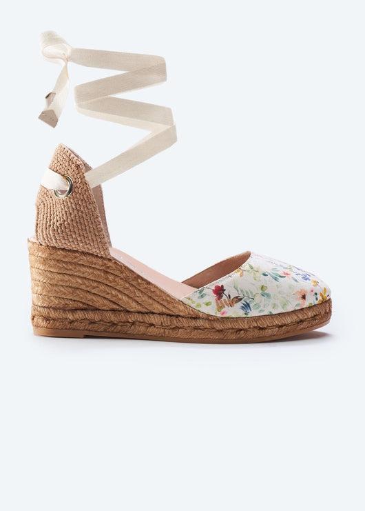 Sagaro Limited Edition Canvas Espadrille Wedges