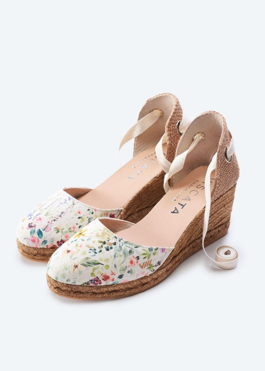 Sagaro Limited Edition Canvas Espadrille Wedges