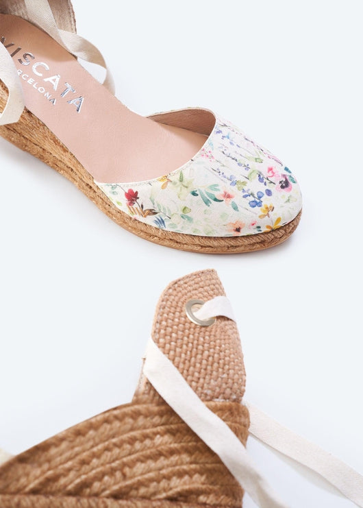 Sagaro Limited Edition Canvas Espadrille Wedges